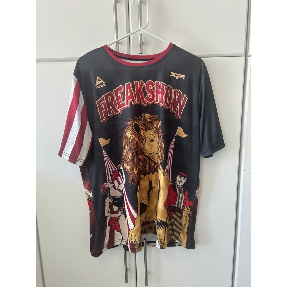 Xtreme Pro‎ XP Freakshow Circus Lion Graphic Performance Jersey XXL Black Red
